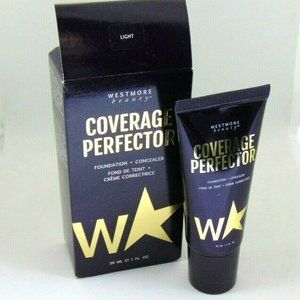 WESTMORE BEAUTY COVERAGE PERFECTOR Foundation + Concealer Light 1oz/30ml